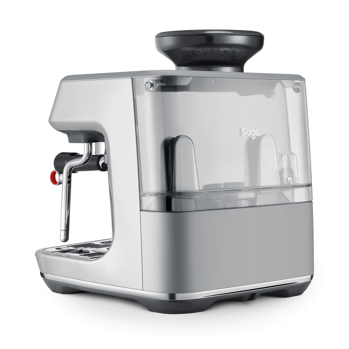 SAGE BARISTA TOUCH IMPRESS – WITH COLD EXTRACTION espresso machine featuring a sleek stainless steel design.