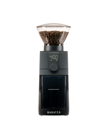 BARATZA ENCORE ESP PRO coffee grinder with digital display and coffee beans