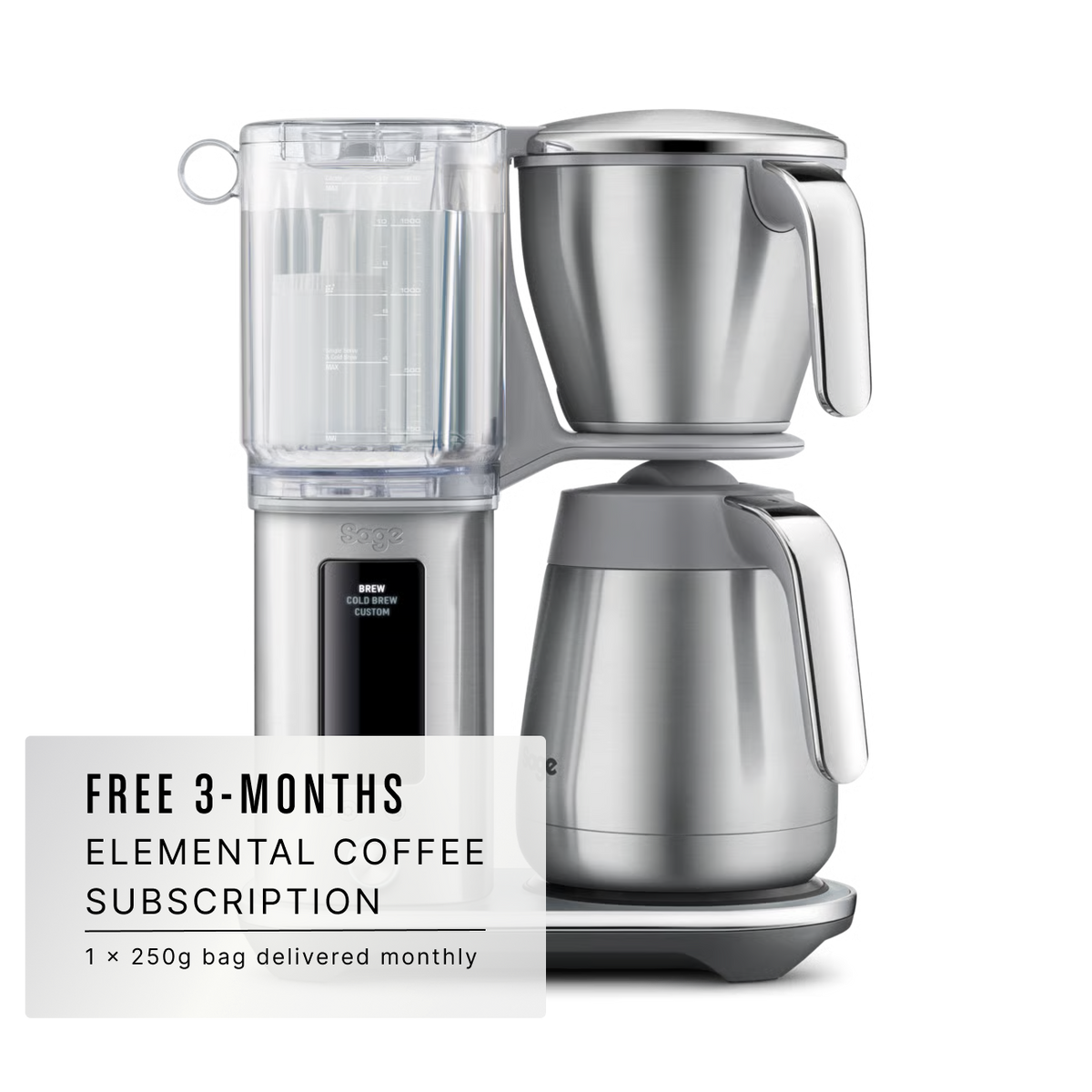 SAGE LUXE BREWER THERMAL showcasing automatic precision coffee brewing features.