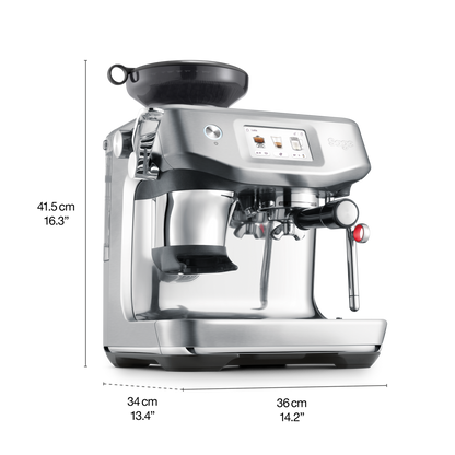 SAGE BARISTA TOUCH IMPRESS – WITH COLD EXTRACTION espresso machine with touchscreen and stainless steel design