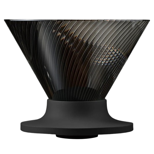 HARIO V60 NEO coffee dripper with 72 delicate ribs for refined flavor and minimal bitterness.